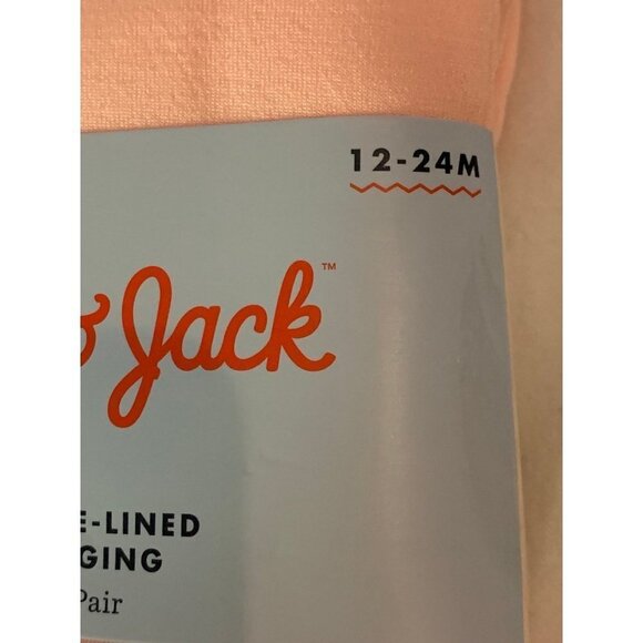 Cat & Jack Toddler Girls Pink Fleeced Line Leggings Size 12-24 months - Picture 2 of 5